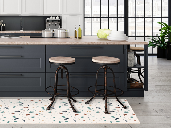 Tapis vinyle Terrazzo Multicolore - TAV-TER-MC - Le Grand Cirque