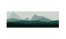 Papier peint panoramique adhésif Forêt de sapins Vert - PNV-SAP-VE - Le Grand Cirque