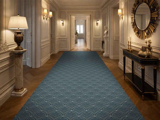 Tapis vinyle Gatsby Bleu orage - TAV-GAT-BO - Le Grand Cirque