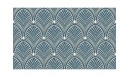 Tapis vinyle Gatsby Bleu orage - TAV-GAT-BO - Le Grand Cirque