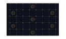 Tapis vinyle Héliopolis Bleu nuit - TAV-HEL-BN - Le Grand Cirque