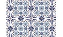 Tapis vinyle Lisbonne Bleu azur - TAV-LIS-BU - Le Grand Cirque