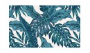 Tapis vinyle Palmeraie Bleu paon - TAV-PAL-PA - Le Grand Cirque