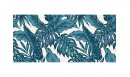 Tapis vinyle Palmeraie Bleu paon - TAV-PAL-PA - Le Grand Cirque