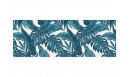 Tapis vinyle Palmeraie Bleu paon - TAV-PAL-PA - Le Grand Cirque