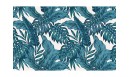 Tapis vinyle Palmeraie Bleu paon - TAV-PAL-PA - Le Grand Cirque