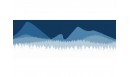 Tapis vinyle Forêt de sapins Bleu - TAV-SAP-BU - Le Grand Cirque