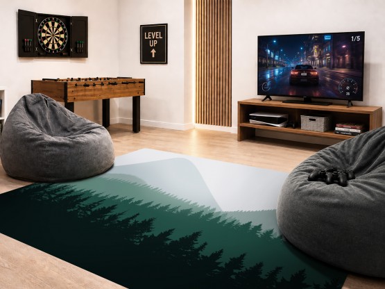 Tapis vinyle Forêt de sapins Vert - TAV-SAP-VE - Le Grand Cirque