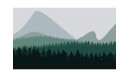 Tapis vinyle Forêt de sapins Vert - TAV-SAP-VE - Le Grand Cirque