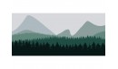 Tapis vinyle Forêt de sapins Vert - TAV-SAP-VE - Le Grand Cirque