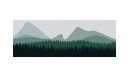 Tapis vinyle Forêt de sapins Vert - TAV-SAP-VE - Le Grand Cirque
