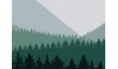 Tapis vinyle Forêt de sapins Vert - TAV-SAP-VE - Le Grand Cirque