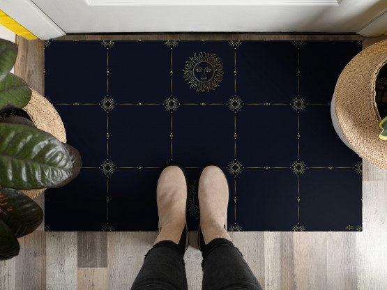 Tapis vinyle Héliopolis Bleu nuit - TAV-HEL-BN - Le Grand Cirque