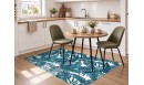 Tapis vinyle Palmeraie Bleu paon - TAV-PAL-PA - Le Grand Cirque