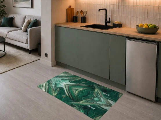 Tapis vinyle Marbre Vert - TAV-MAR-VE - Le Grand Cirque