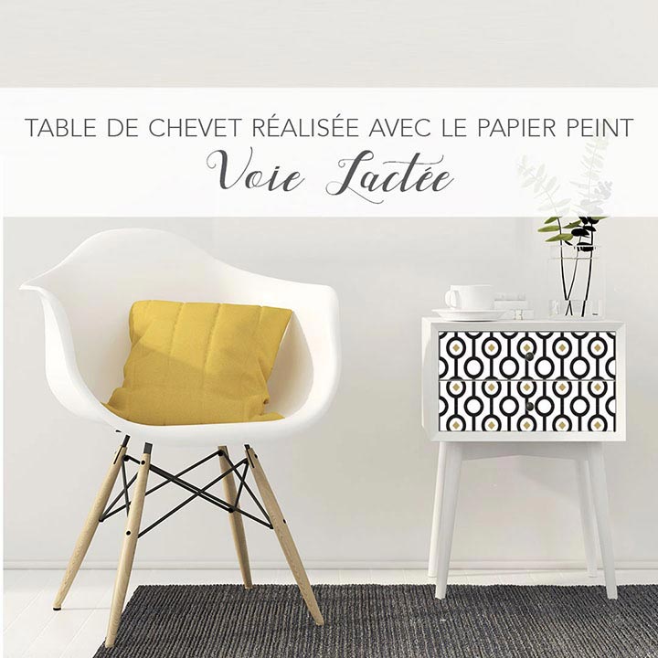 DIY table de chevet décorée