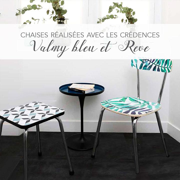 table et chaise redécorées
